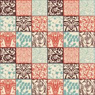 Bright floral seamless pattern - vector illustration