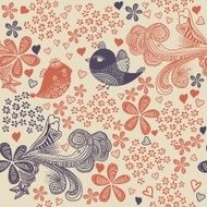 Seamless abstract floral pattern N16