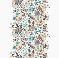 Seamless floral ornament N10