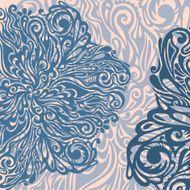 Floral design element vintage style N3
