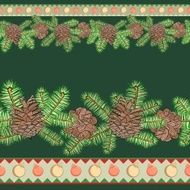 Christmas seamless border