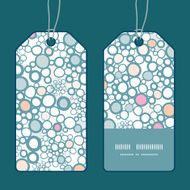 Vector colorful bubbles vertical stripe frame pattern tags set N2