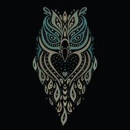Decorative Owl Ethnic pattern N4