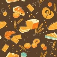 Bakery seamless background N2