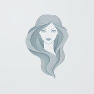 Beautiful woman&#039;s silhouette image N2