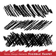 Scribble Smears Hand Drawn in Pencil