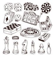 chess piece hand drawn vector illustration N7