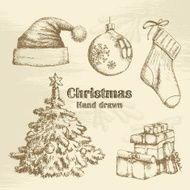 Hand Drawn Christmas Set N25