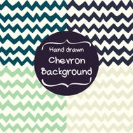 Doodle chevron pattern
