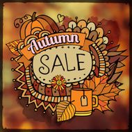 autumn sale blurred background N6