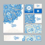 corporate identity with round pattern