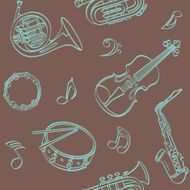 Musical Seamless Background N6