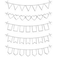 Hand drawn bunting N2