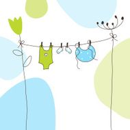 Baby announcement card N28