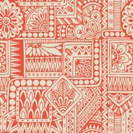 Seamless floral doodle black and white background pattern in vector N2