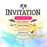 Summer Vintage Invitation Background N2