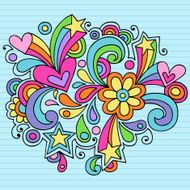 Groovy Abstract Notebook Doodles N2