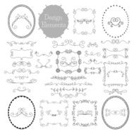 Vintage frames and decoration elements N2