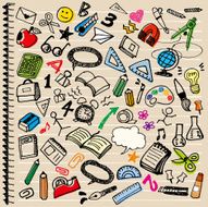 Hand-painted illustrations of stationery N3