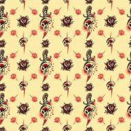 Tattoo seamless Pattern N9