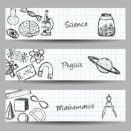 Set of Science Banners N4