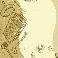kitchen tools background
