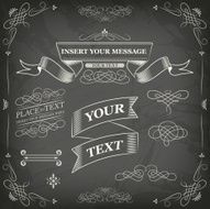 chalkboard frames vintage