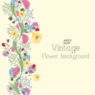 flower background concept of retro style color N16