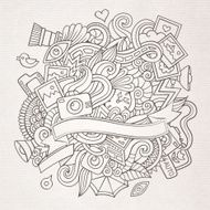 Photography doodles elements sketch background N4