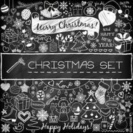 Doodle Christmas season icons N2