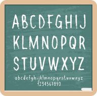 Chalk Letters and Numbers
