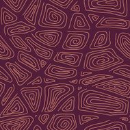 Abstract Hand-drawn Ornamental Pattern Seamless vector illustration