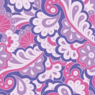 Seamless pattern with abstract flowers N17