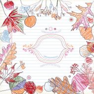 Autumn Background (Doodles) N6