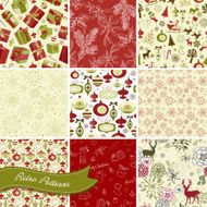 Set of Christmas Seamless Backgrounds N7