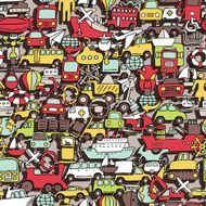Transportation seamless pattern