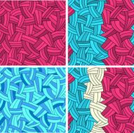 Seamless hand-drawn lines background N2