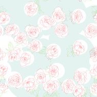 Retro revival rococo pattern