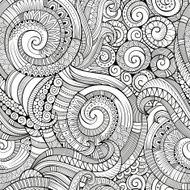 decorative doodles seamless pattern N5