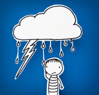 Little hand drawn Man Concepts - Bad Weather