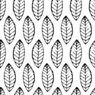Watercolor hand drawn vector leaf seamless pattern Abstract grunge background N3