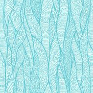 Abstract seamless ornamental blue pattern