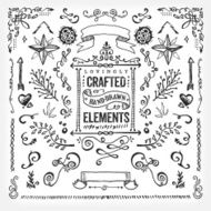 Hand Dawn Design Elements N3