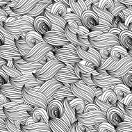 seamless wave background black white patterns seamlessly tiling vector