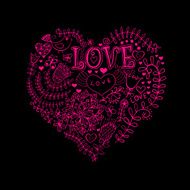 Floral heart N23