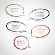 Colorful Speech Bubbles N2