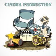 Cinema production decorative poster