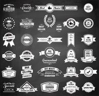 Chalkboard Badges and Design Elements