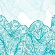 Abstract hand-drawn waves background N23