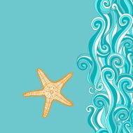 Background waves and starfish N2